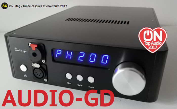 AUDIO-GD NFB-1AMP 2019 Discrete Headphone Amplifier / Preamplifier Class A  Black - Audiophonics